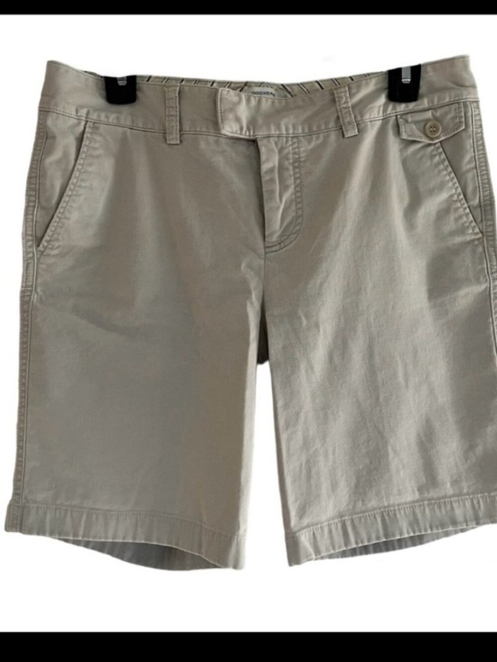 Cotton Business Casual Khaki Shorts w Stretch Perfect